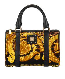 Medusa Top Handle, Canvas, Black/Gold, MII, 2*
